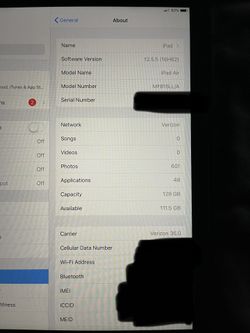iPad Air WiFi Cellular 128gb