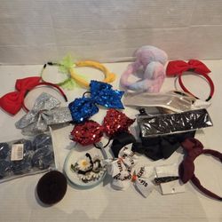 Bundle Girls Hair Accessories Headbands Earmuffs Cheerleader Bows Baseball Giants Bows Beauty Supplies