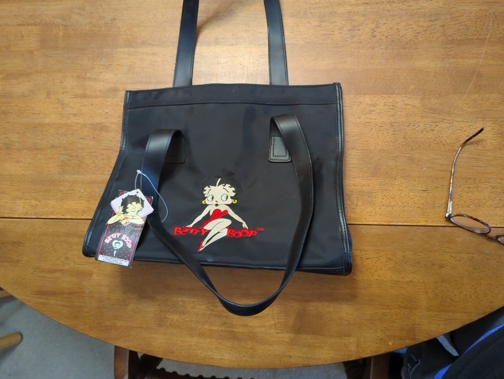 Betty Boop Embroidered Handbag/Purse NEW