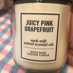 Bath And Body Works Single Wick Juicy Pink Grapefruit 