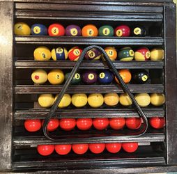 Vintage Billiard Pool Clay Balls (44 count)