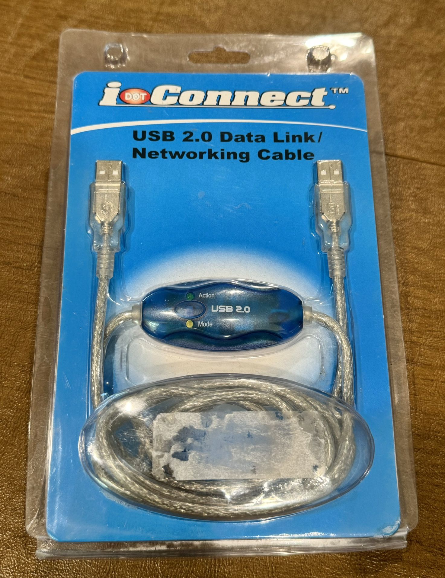 USB 2.0 Data Link/Networking Cable With Computer Sync Software Included.