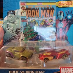 Hulk Vs Iron Man Hot Wheels And Mini Comic 