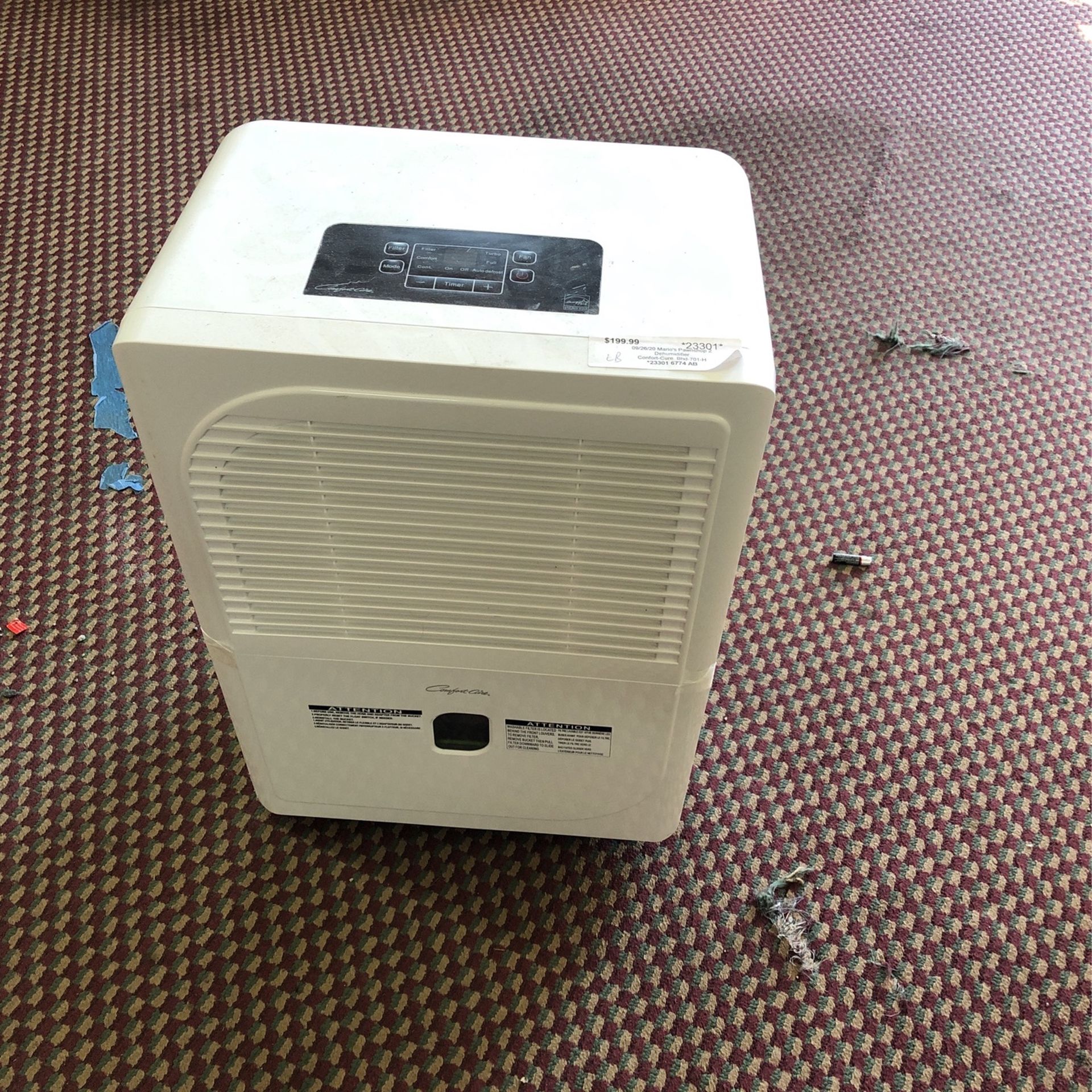 Dehumidifier Comfort Aire