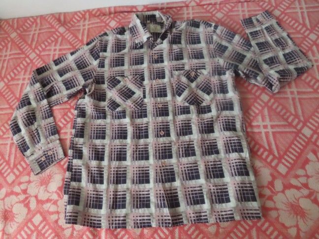 Levi's Vintage Clothing LVC  Shirt Shorthorn  Print Levis Sanforized sz M