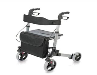 Mabis HealthSmart Gateway Rollator-gray/black