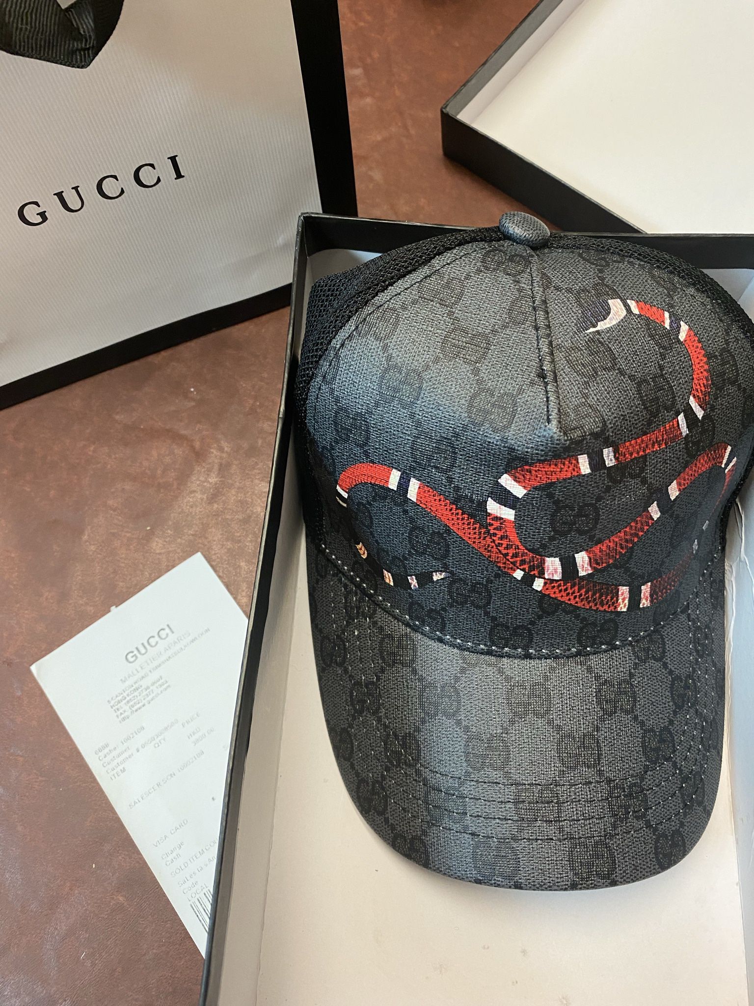 New Gucci Supreme Snake Themed Hat