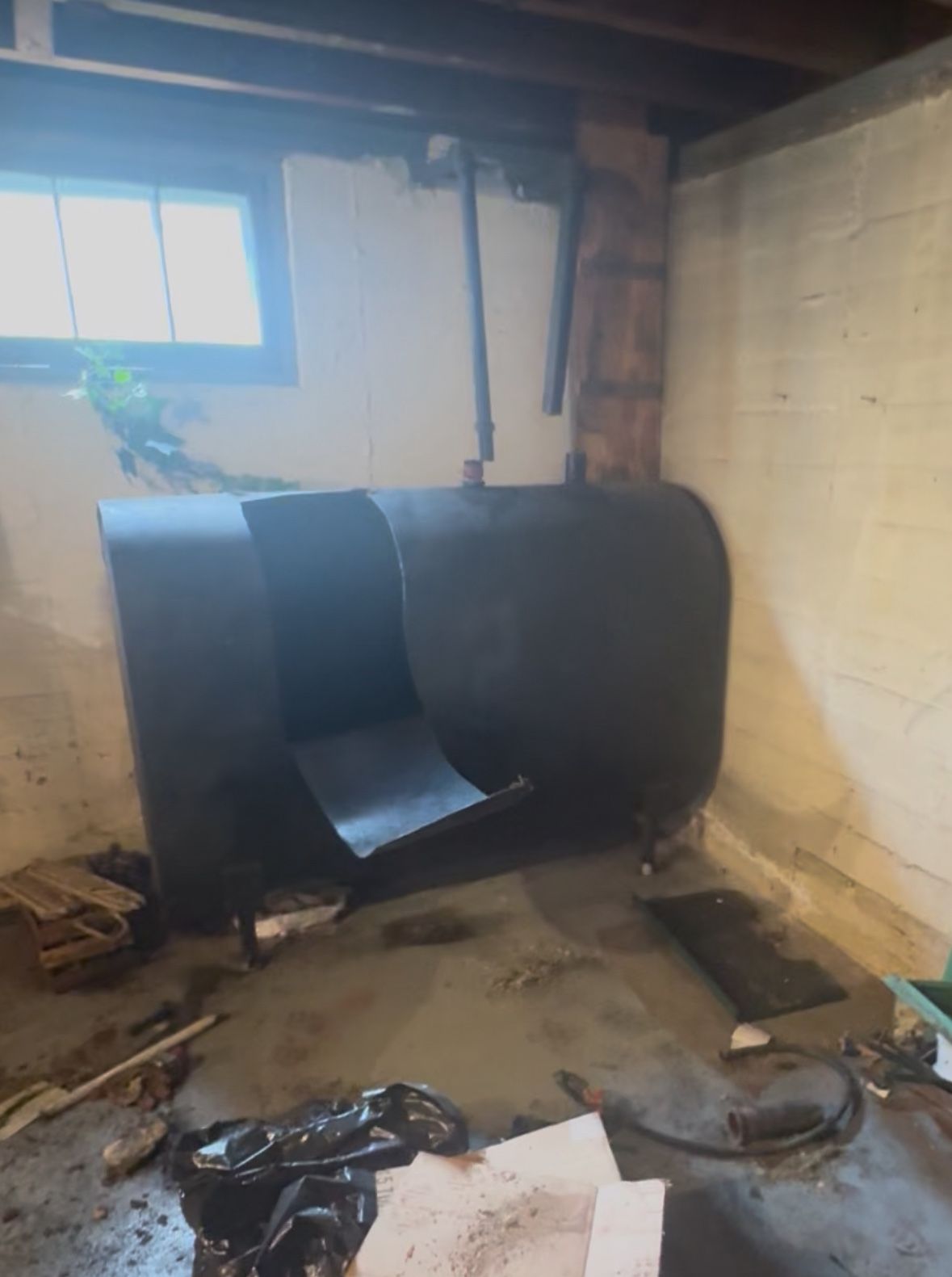 Old Oil Tank Scrap