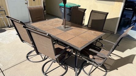 Patio table and chairs