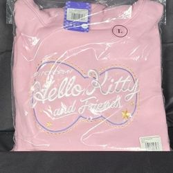 Hello Kitty F1 Academy PINK  Hoodie Sweatshirt Las Vegas Grand Prix Sz L RARE 