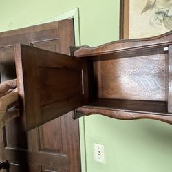 Mid-Century Modern Decorative wood corner wall shelf