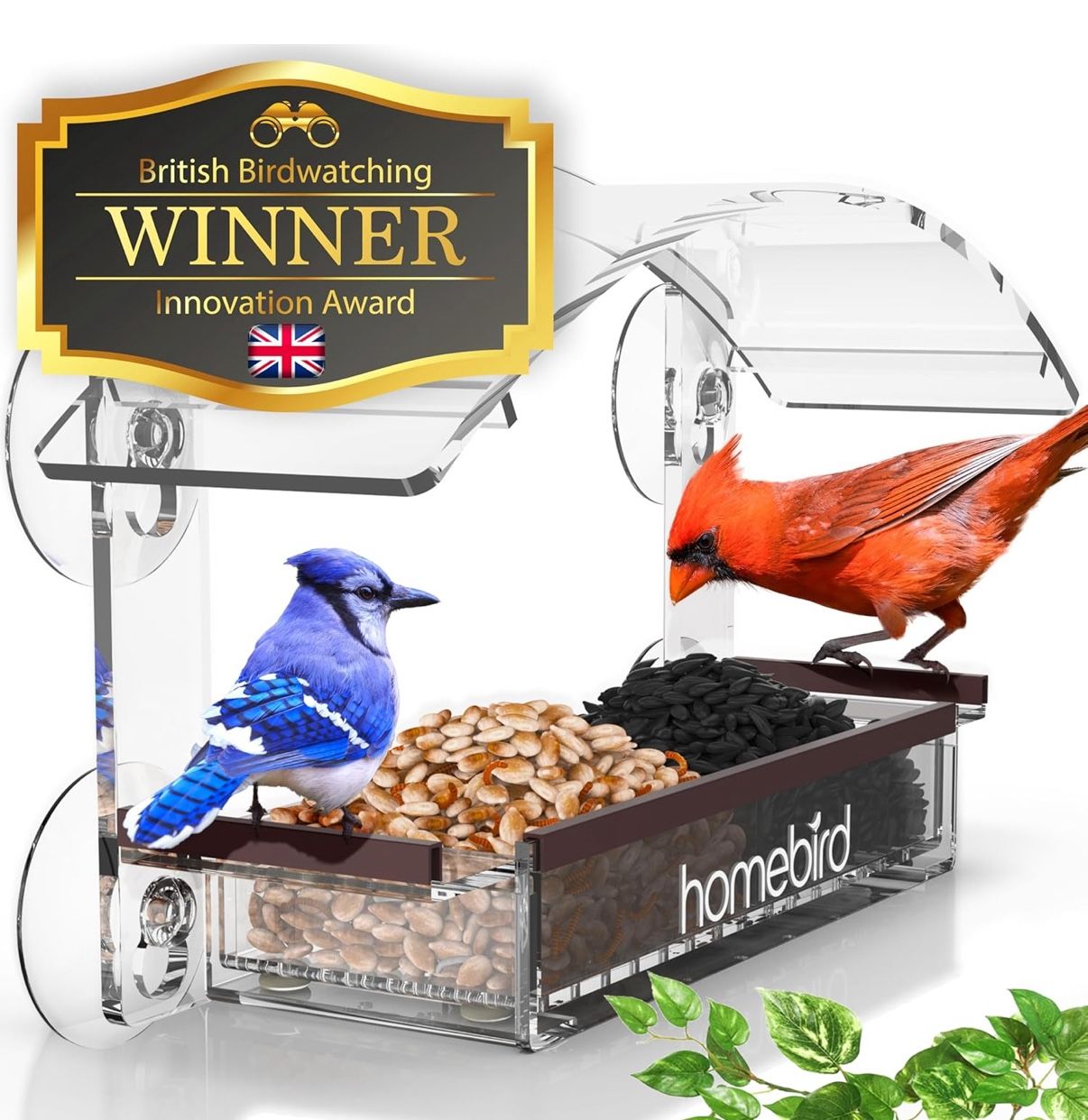 Homebird Window Bird Feeder in good shape.