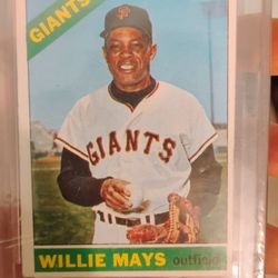 Willie Mays Baseball Card & Air Jordans 