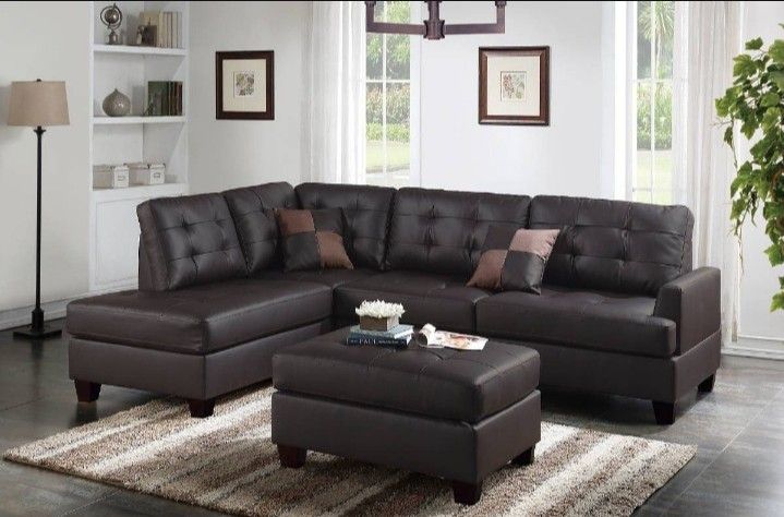 3-Pc  Sectional With Ottoman  