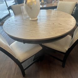 44” Round Dining Table Set 