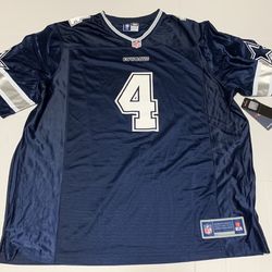 Dallas Cowboys Dak Prescott Jersey Fanatics Officially Licensed #4 Jersey Size 2XL
