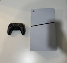 Sony PlayStation 5 Slim Console with Grey Camo Controller