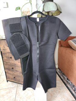 Unisex Full body sauna suit with belt