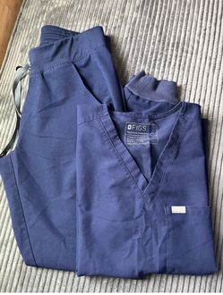 Fig Scrub Set Navy