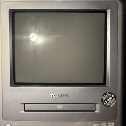 Toshiba CRT + dvd combo 9”