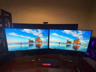 Dual Dell 27" 1440p 165hz gaming monitors (1ms), perfect for gaming, WFH setup! ($250 OBO!)