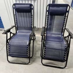 Patio Recliner & Folding Lounge (2pcs)