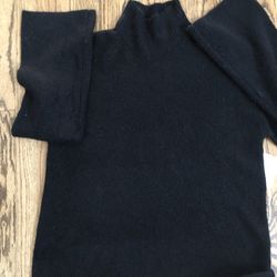 French Connection Black Oversized Turtle Neck Sweater 