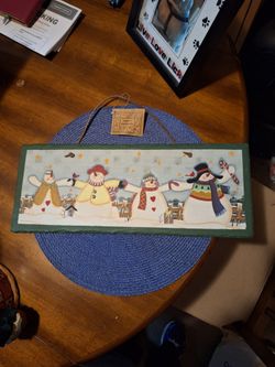 Ceramic snowman picture