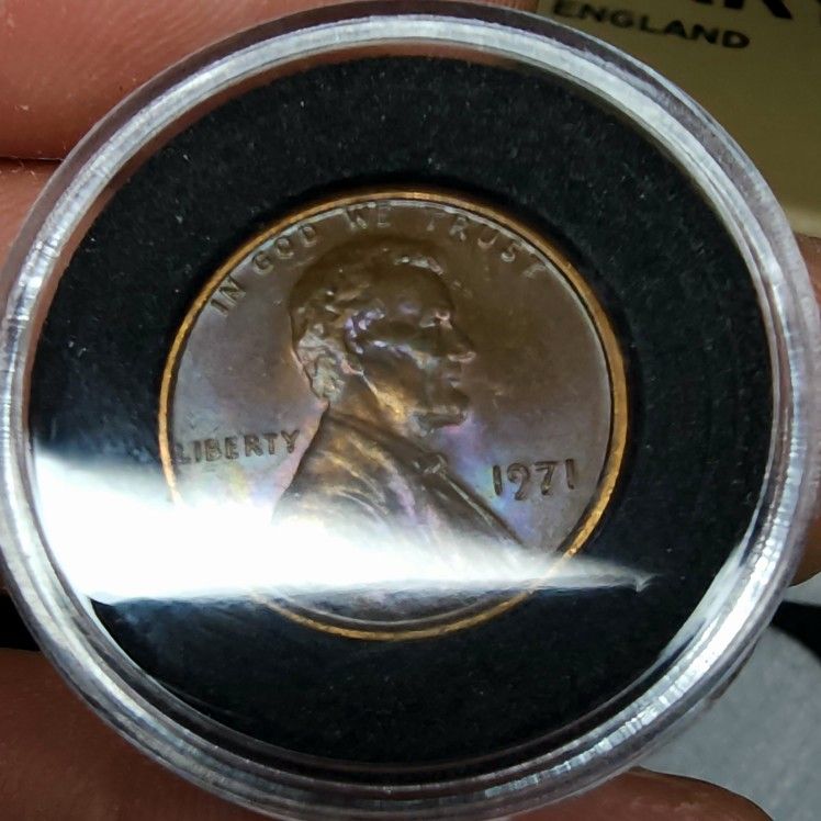 1971 Lincoln Cent Double die obverse FS-101 BRN TONING