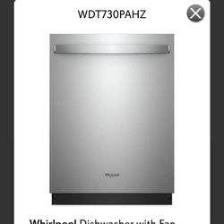 Whirlpool Dishwasher with Fan Dry

Model# WDT730PAHZ


