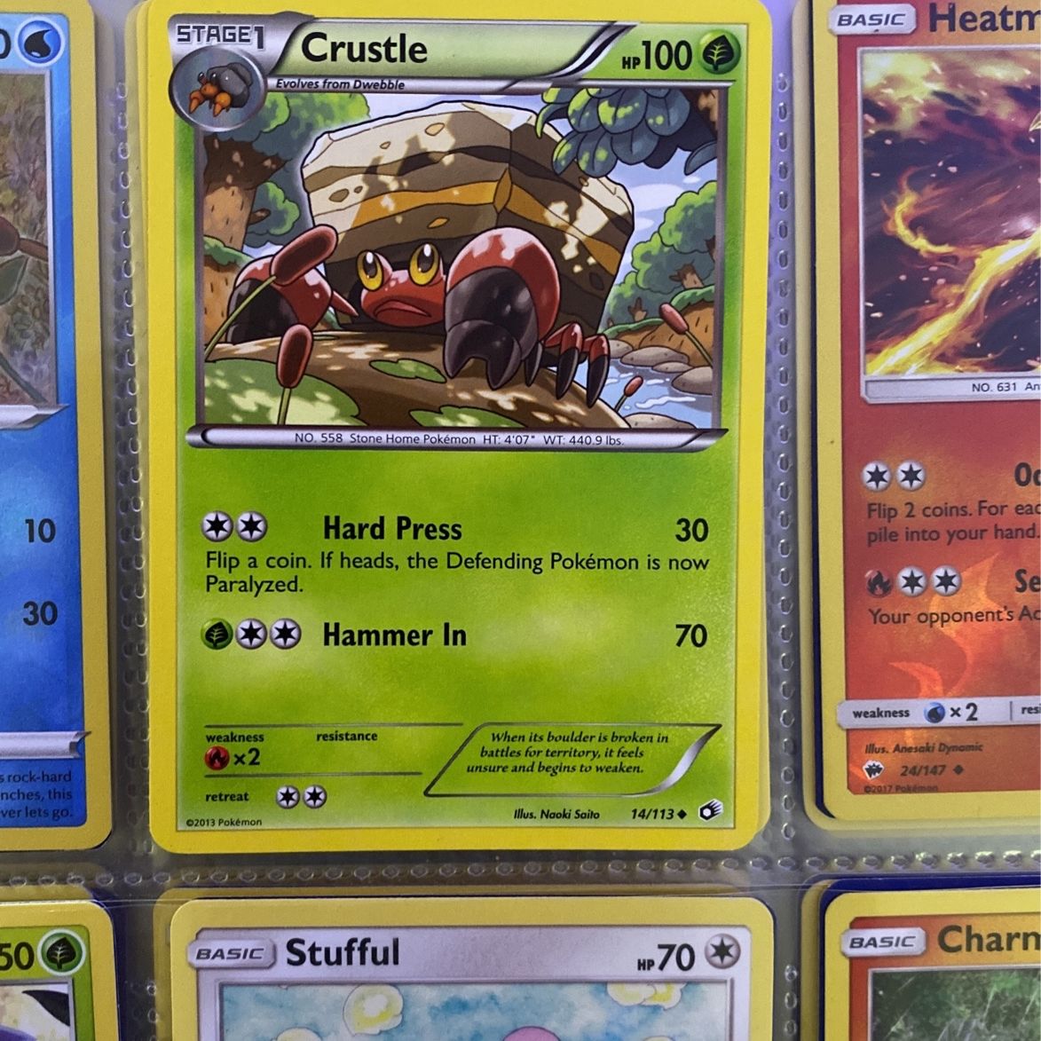 crustle pokemon card 052/086 Black Bolt Fighting Stage 1 Sturdy Ability TCG Fighting HP 2025 Pokemon Dri En-destined Rivals