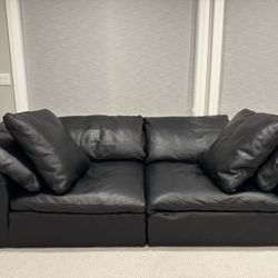 Resoration Hardware/ RH Cloud Sofa  Leather（deliver available