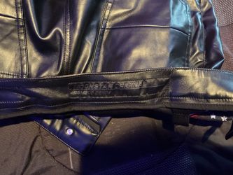 Rockstar denim leather pants