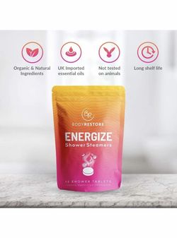 Body Restore Energize Shower Steamers-NEW  