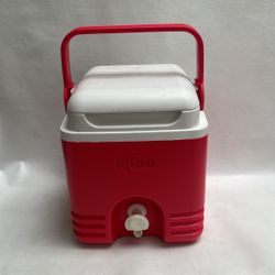 Igloo Cooler 1 Gallon  Red And White 