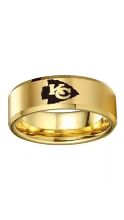 Gold Titanium Kansas City Chiefs Ring