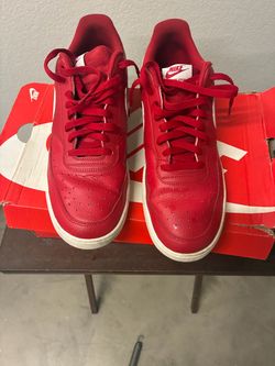 Nike Court Vision Low Red Sneakers
