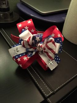 Head band bows Fourth of July