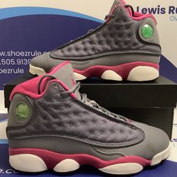 Size 5.5y|Reconditioned Air Jordan Grey Fusion Pink Kids Size 5.5y