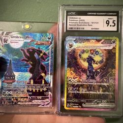 Umbreon Vmax Alt Art + Umbreon EX SIR CGC 9.5 (Moonbreon + Sunbreon bundle)