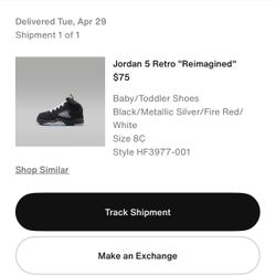Air Jordan 5s Size 8c