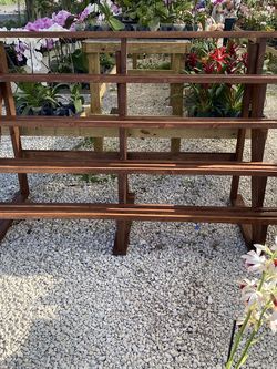 Wooden Orchid Stand.