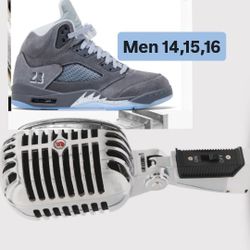 JORDAN 5 WOLF GREY MEN SIZE 14,15,16