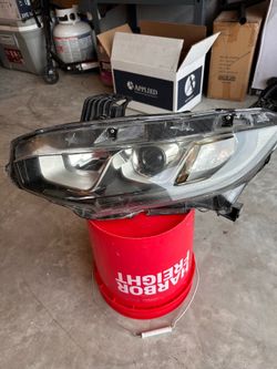 Halogen Headlight Left Drive Side Fit For Honda Civic 2016-2021 OEM