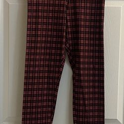 Brand New Plaid Leggings Size S Juniors