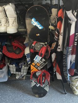 Snowboard And Bindings 