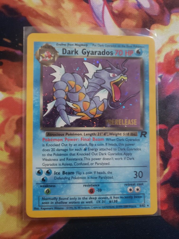Dark Gyarados Prerelease Stamp