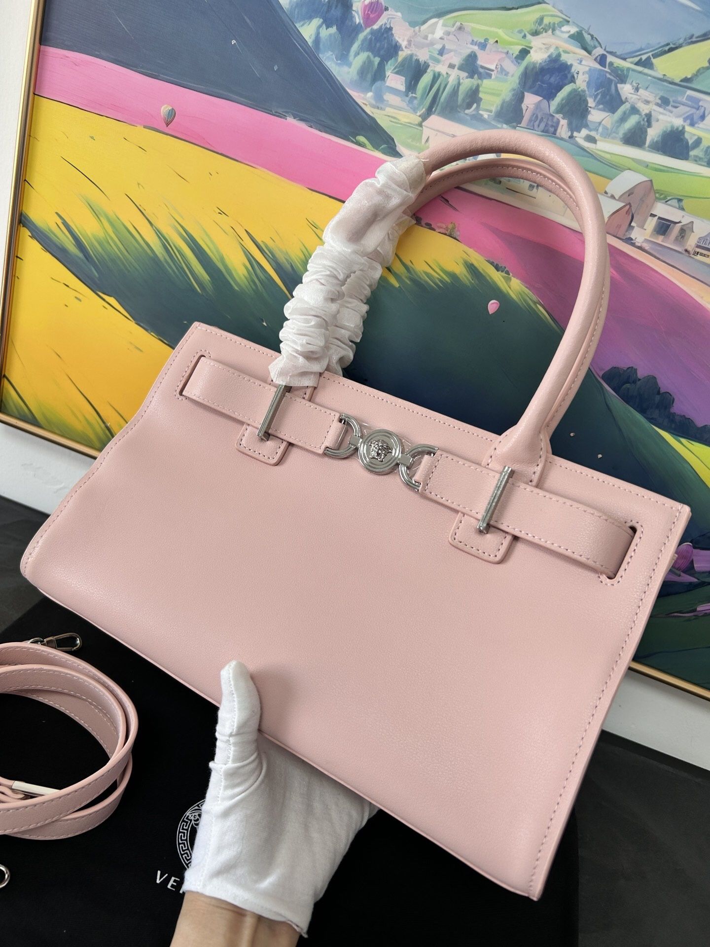 A classic versatile women's bag from Versace