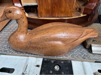 Large wooden duck