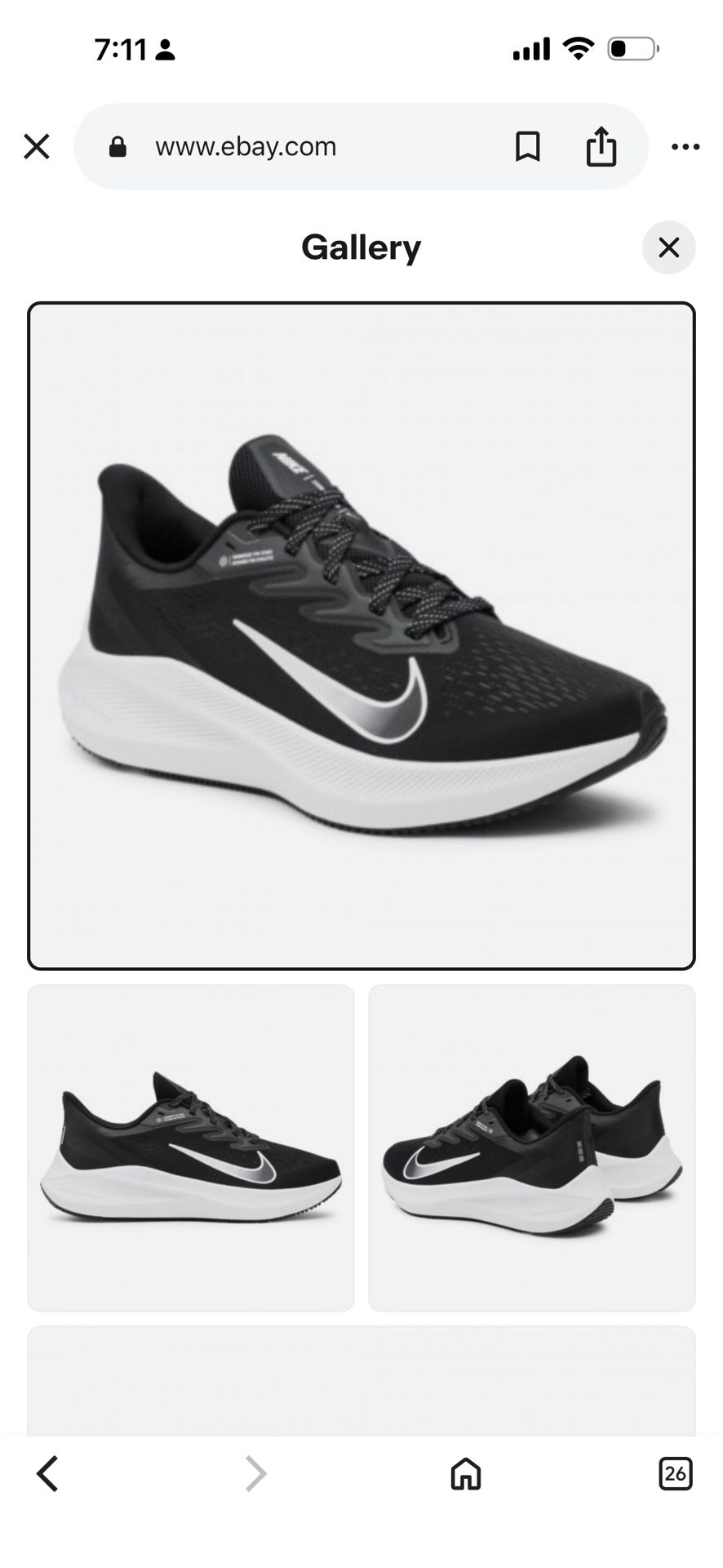 Men's Nike Zoom Winflo 7 Running Shoes, CJ0291 005